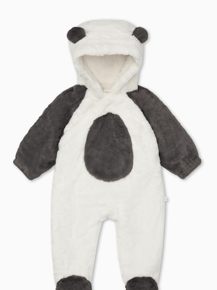 Mori Penguin Recycled Sherpa Cosy Pramsuit - Image 1 of 4