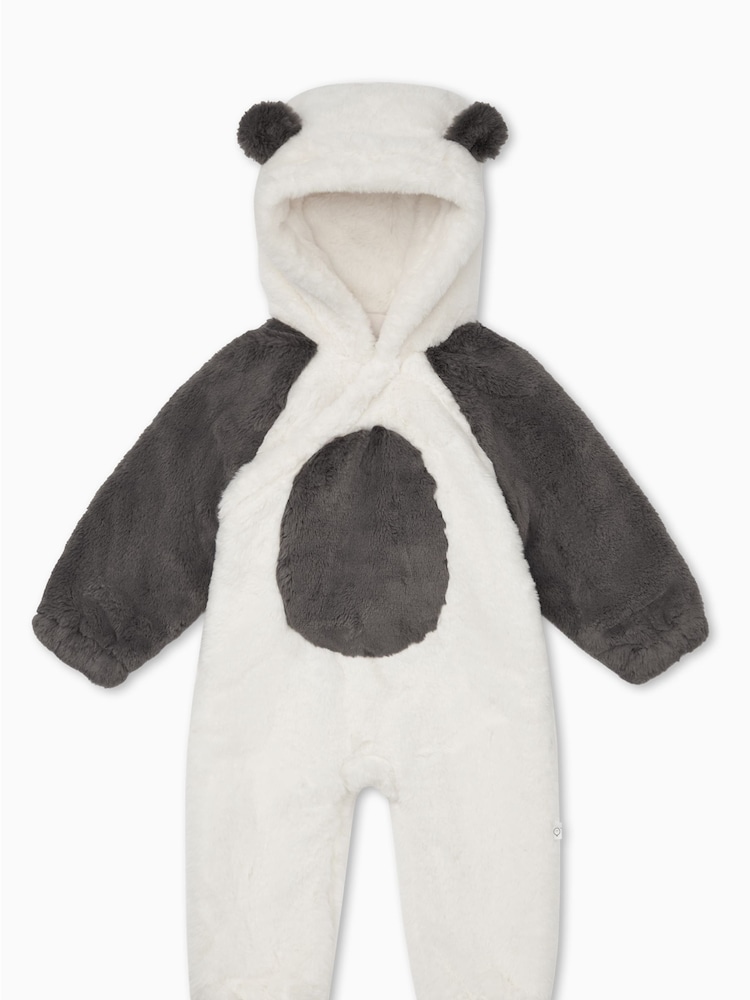 Mori Penguin Recycled Sherpa Cosy Pramsuit - Image 2 of 4