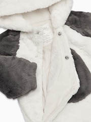 Mori Penguin Recycled Sherpa Cosy Pramsuit - Image 3 of 4