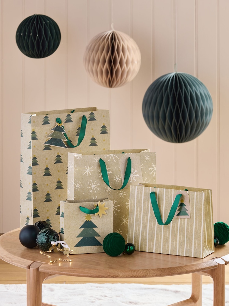 Craft Trees Christmas 4 Pack Gift Bags - Image 1 of 2