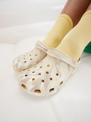 Crocs Cream Classic Unisex Marbled Clogs - Image 1 of 3