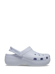 Crocs Light Blue Classic Platform Clogs - Image 1 of 7