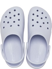 Crocs Light Blue Classic Platform Clogs - Image 4 of 7
