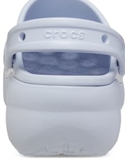 Crocs Light Blue Classic Platform Clogs - Image 6 of 7