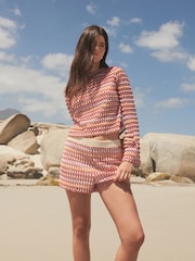 Pink Crochet Shorts - Image 2 of 4