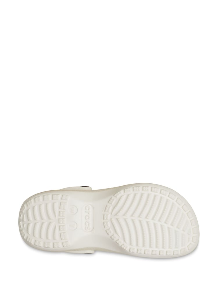 Crocs Grey Classic Platform Glitter Clogs - Image 8 of 8