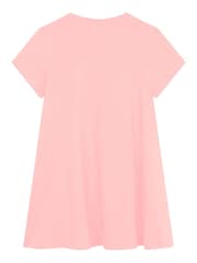 KENZO KIDS pINK Elephant Print Logo Short Sleeve T-Shirt Dress - Image 2 of 2