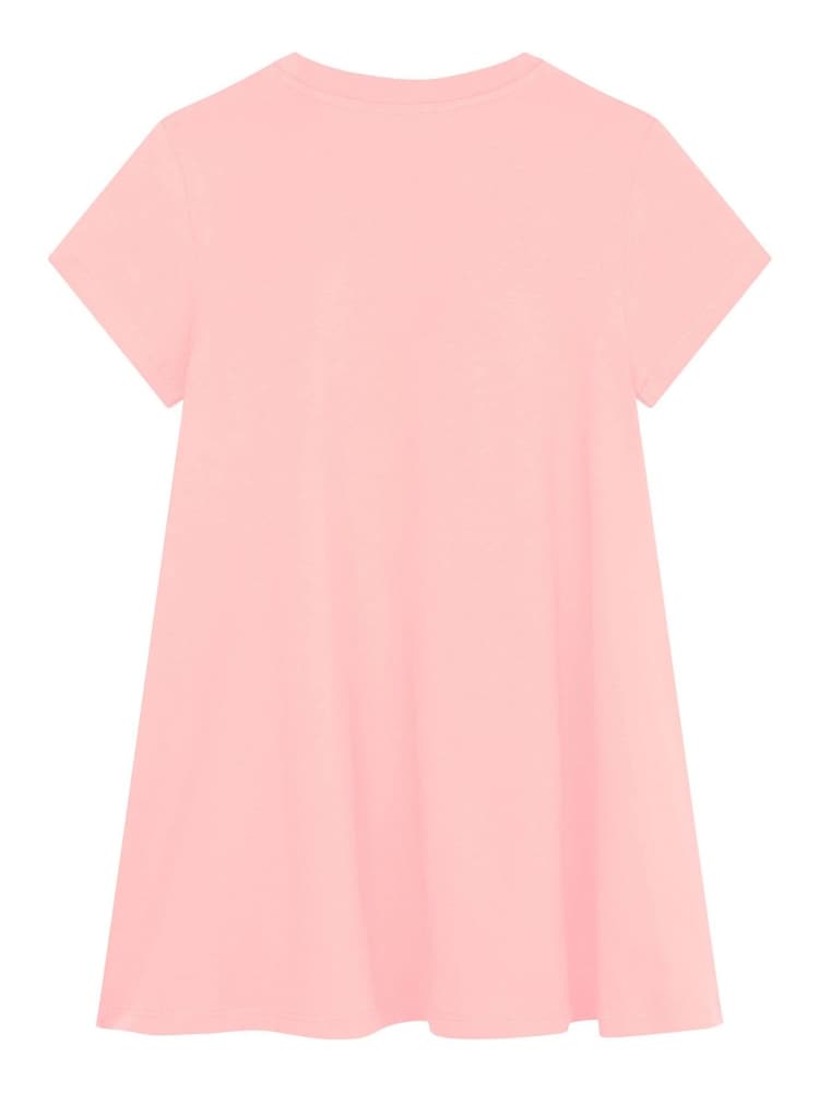 KENZO KIDS pINK Elephant Print Logo Short Sleeve T-Shirt Dress - Image 2 of 2 KENZO KIDS pINK Elephant Print Logo Short Sleeve T-Shirt Dress - Image 2 of 2