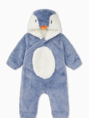 Mori Penguin Recycled Sherpa Cosy Pramsuit - Image 2 of 3