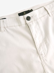 Hell Steinfarben - Premium Gewaschene Stretch Chinos Hose in schmaler Passform​​​​​​​ - Bild 8 von 10