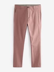 Pink Skinny Fit Stretch Chino Trousers - Image 6 of 9