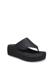 Crocs Black Brooklyn Flip Sandals - Image 2 of 5
