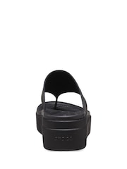 Crocs Black Brooklyn Flip Sandals - Image 4 of 5