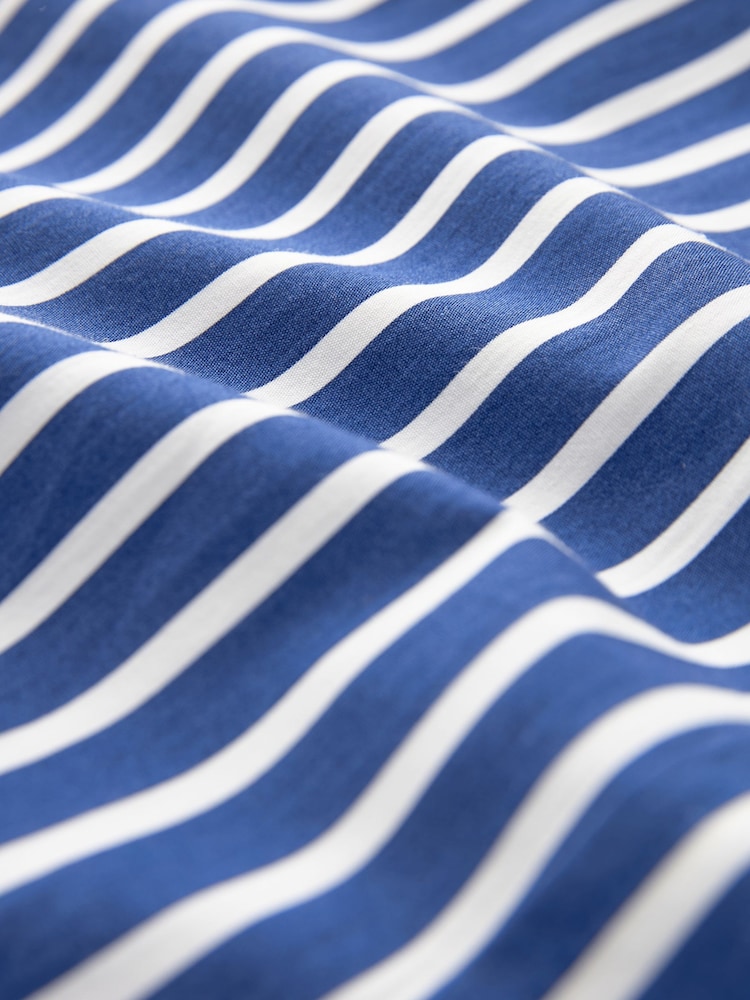 Cobalt Blue Stripe Oversized Shirt - Image 6 of 6
