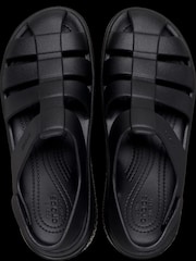Crocs Black Stomp Fisherman Sandals - Image 2 of 4