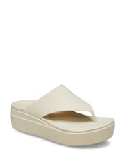 Crocs Cream Brooklyn Flip Sandals - Image 1 of 5