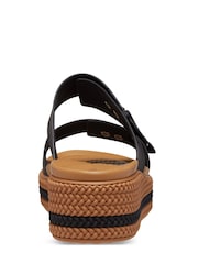 Crocs Black Brooklyn Woven Buckle Sandals - Image 6 of 7