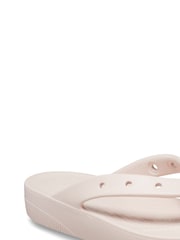 Crocs Cream Classic Platform Flip Flops - Image 2 of 5