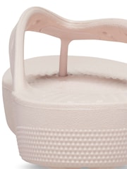Crocs Cream Classic Platform Flip Flops - Image 3 of 5