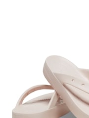 Crocs Cream Classic Platform Flip Flops - Image 4 of 5