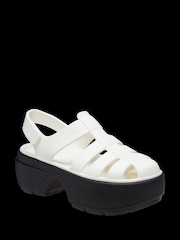 Crocs White Stomp Fisherman Sandals - Image 2 of 4