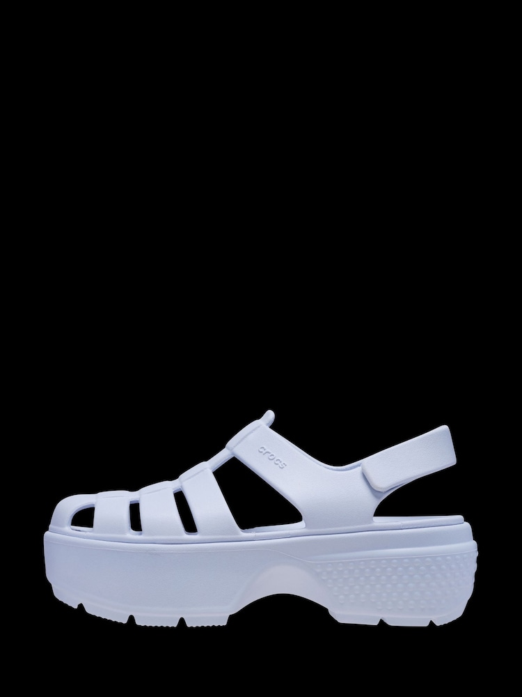 Crocs Violet Purple Stomp Fisherman Sandals - Image 2 of 3