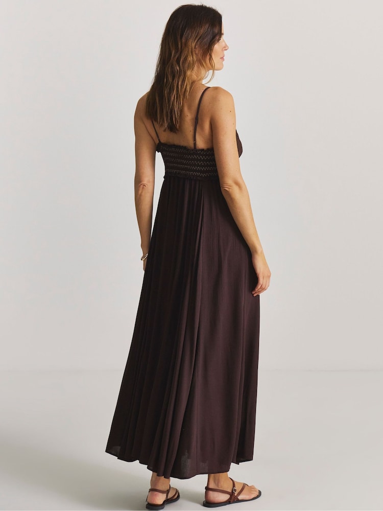 Simply Be Brown Lace Beach Dress - Image 2 of 4