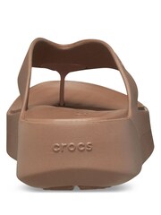 Crocs Brown Getaway Platform Flip Flops - Image 2 of 5
