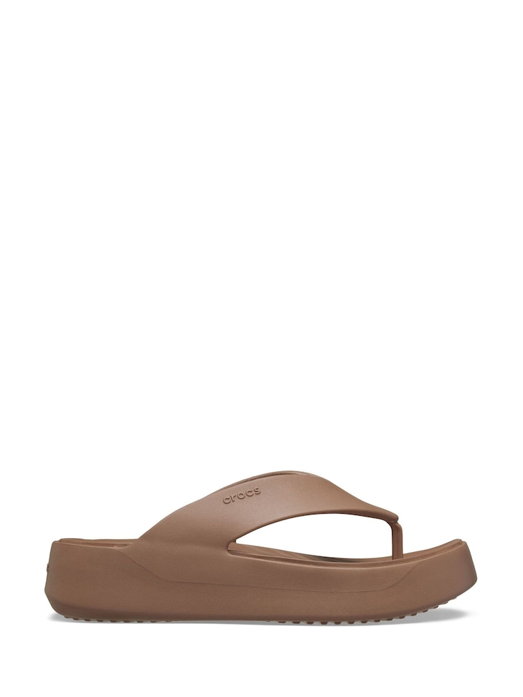 Crocs Brown Getaway Platform Flip Flops - Image 5 of 5 Crocs Brown Getaway Platform Flip Flops - Image 5 of 5