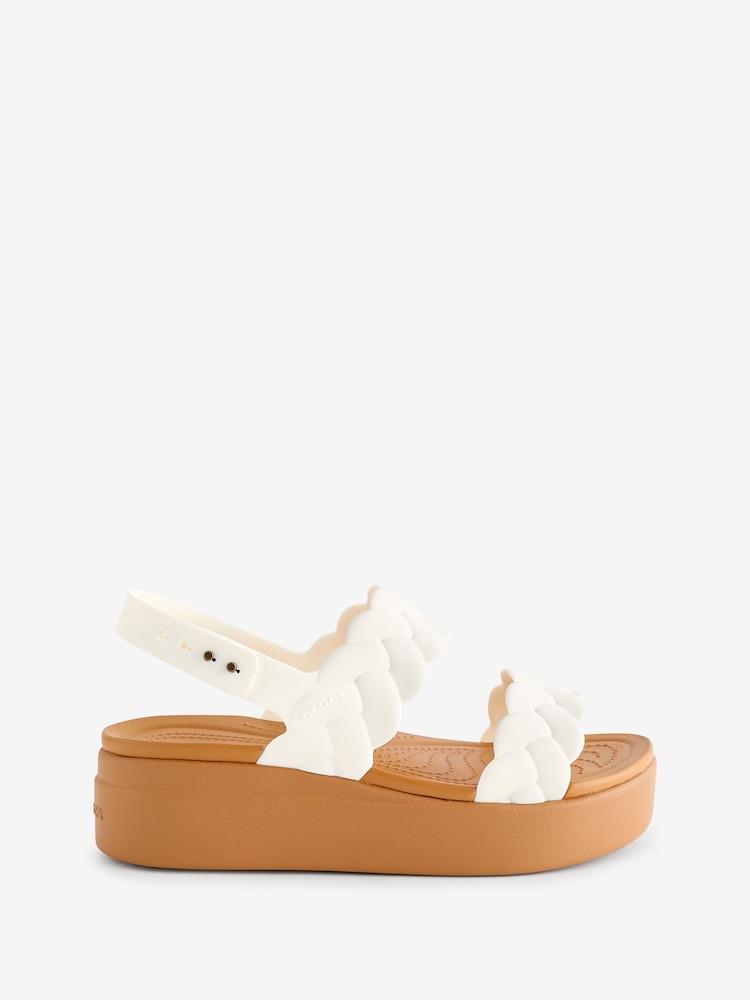 Crocs White Brooklyn Woven Sandals - Image 1 of 1