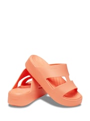 Crocs Orange Getaway Platform H-Strap Sandals - Image 3 of 9