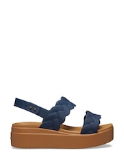 Crocs Navy Brooklyn Woven Sandals - Image 1 of 7