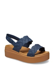 Crocs Navy Brooklyn Woven Sandals - Image 5 of 7