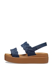 Crocs Navy Brooklyn Woven Sandals - Image 6 of 7