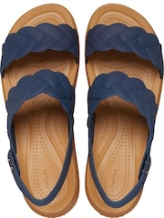 Crocs Navy Brooklyn Woven Sandals - Image 7 of 7