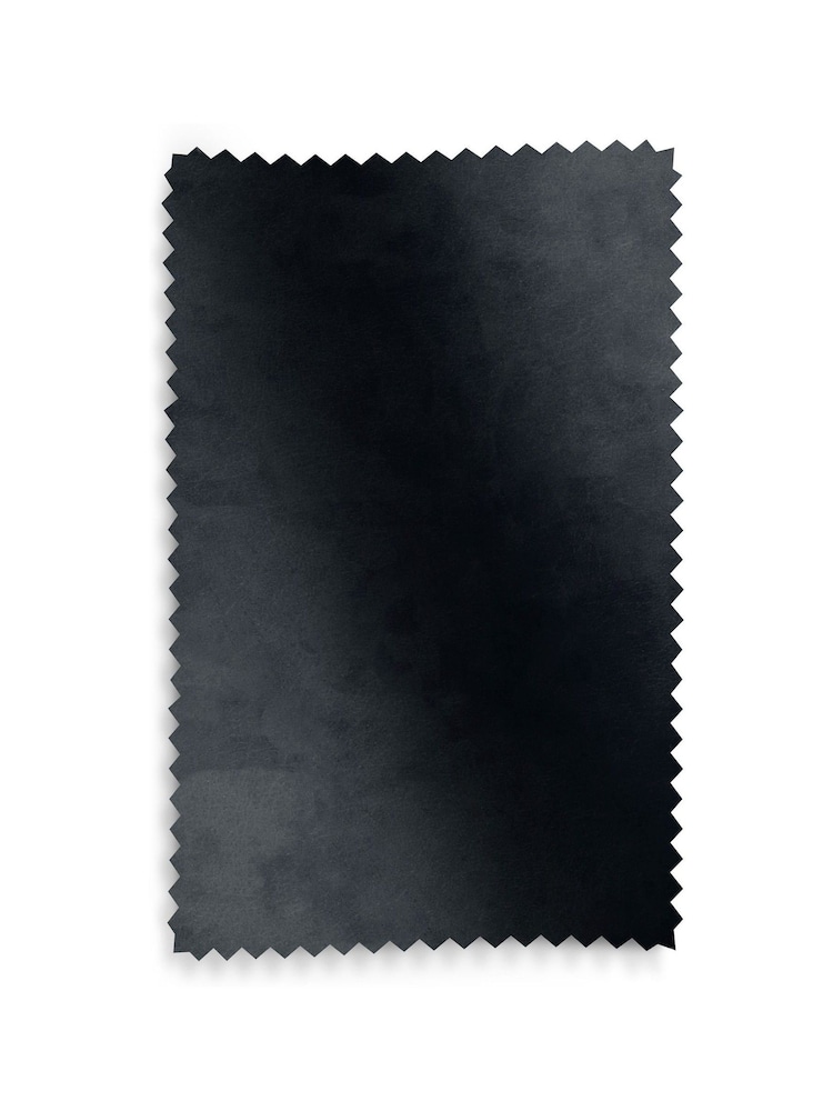 Black Distressed Faux Leather Upholstery Swatch - Image 1 of 1
