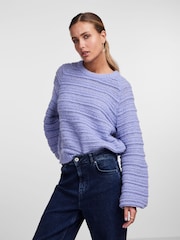 PIECES Blue Cosy Long Sleeve Jumper - Image 1 of 6