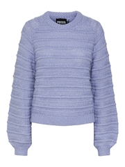 PIECES Blue Cosy Long Sleeve Jumper - Image 5 of 6