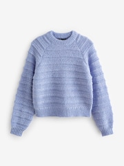 PIECES Blue Cosy Long Sleeve Jumper - Image 6 of 6