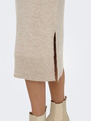 ONLY Cream Long Sleeve Roll Neck Knitted Dress - Image 6 of 7
