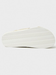 Crew Clothing Natural Sadie Cross-Over Flat Espadrilles - Image 4 of 5