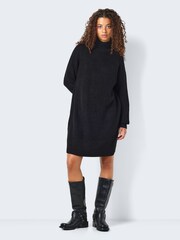 NOISY MAY Black High Neck Knitted Jumper Dress - Image 2 of 6