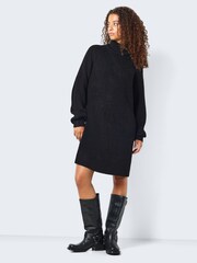 NOISY MAY Black High Neck Knitted Jumper Dress - Image 4 of 6