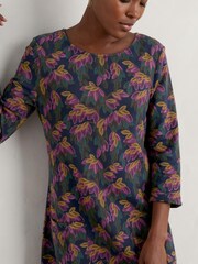 Seasalt Cornwall Tall Blue Print Makers Dress - Image 3 of 5