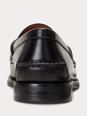 Polo Ralph Lauren Black Leather Alston Pony Loafers - Image 4 of 4
