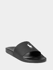 Polo Ralph Lauren Black Signature Pony Sliders - Image 3 of 4
