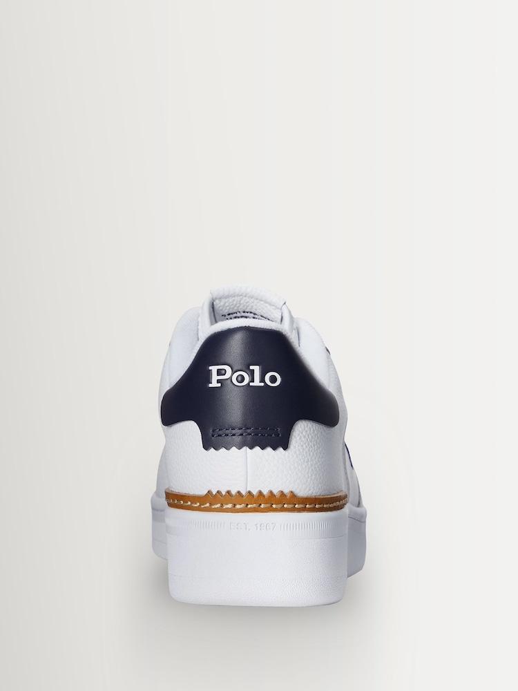 Polo Ralph Lauren White Masters Court Leather Trainers - Image 5 of 5 Polo Ralph Lauren White Masters Court Leather Trainers - Image 5 of 5