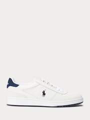 Polo Ralph Lauren Court Leather-Paneled Trainers - Image 1 of 4