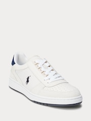 Polo Ralph Lauren Court Leather-Paneled Trainers - Image 2 of 4