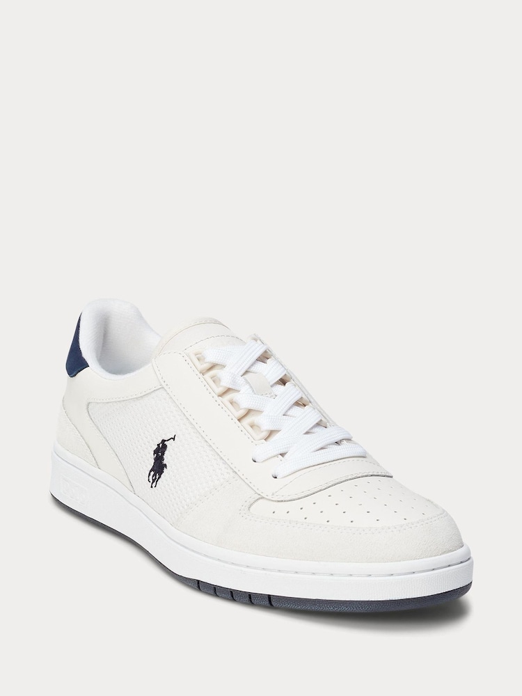 Polo Ralph Lauren Court Leather-Paneled Trainers - Image 2 of 4